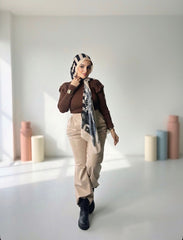 بنطلون جلد - Diviaya Fashion