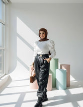 بنطلون جلد - Diviaya Fashion