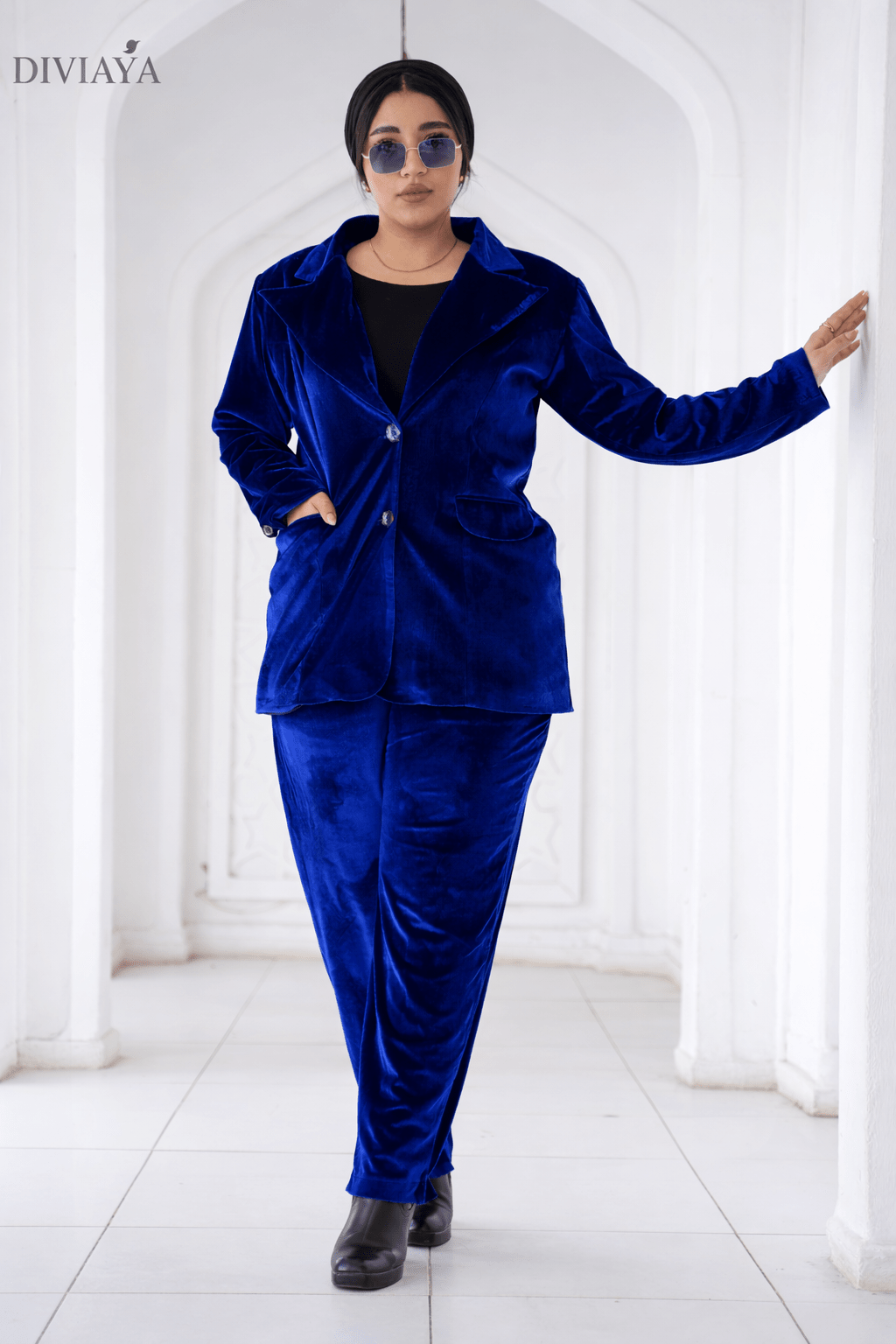 بدلة قطيفة Big Size - Diviaya Fashion