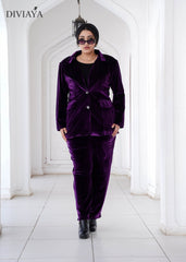بدلة قطيفة Big Size - Diviaya Fashion