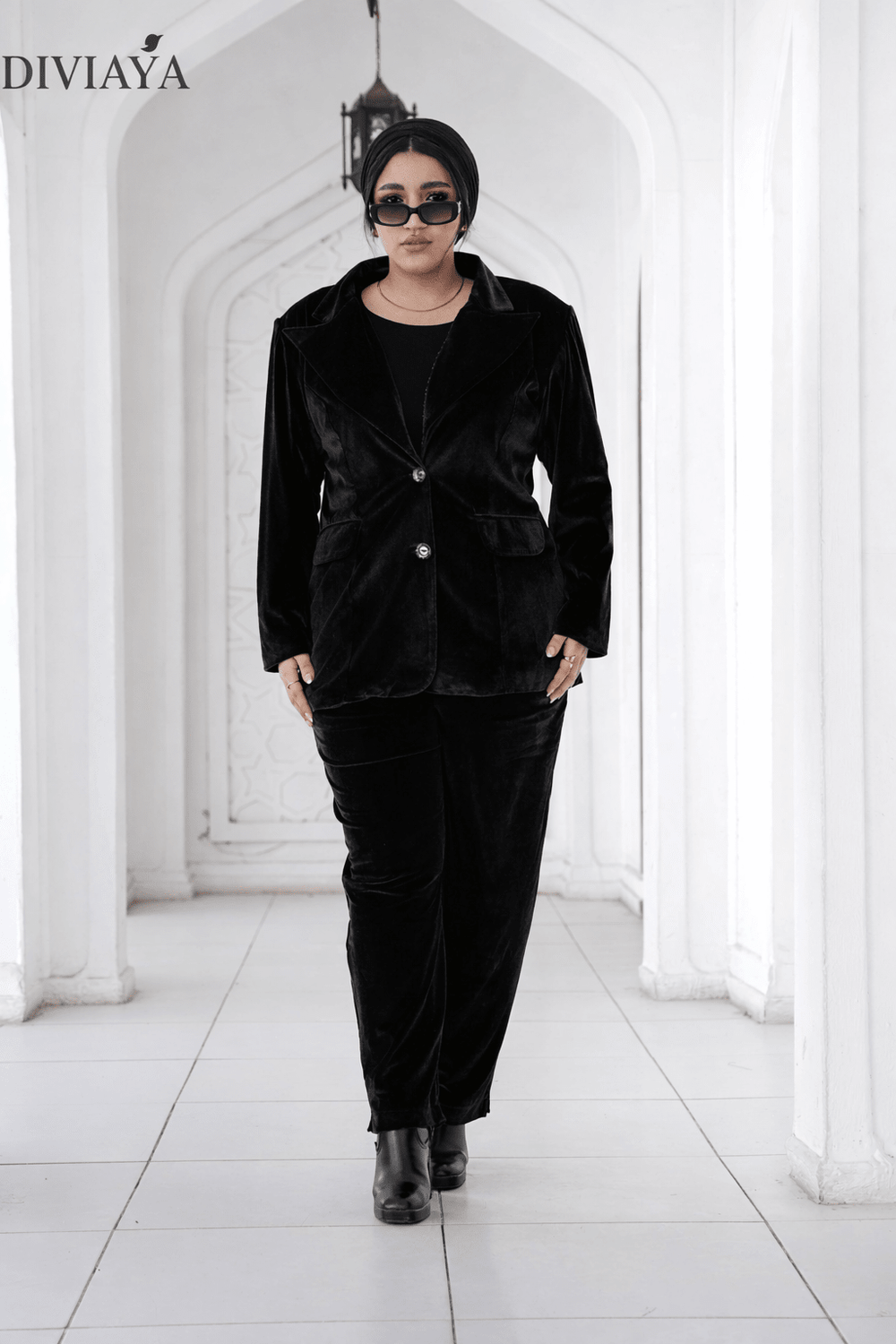 بدلة قطيفة Big Size - Diviaya Fashion