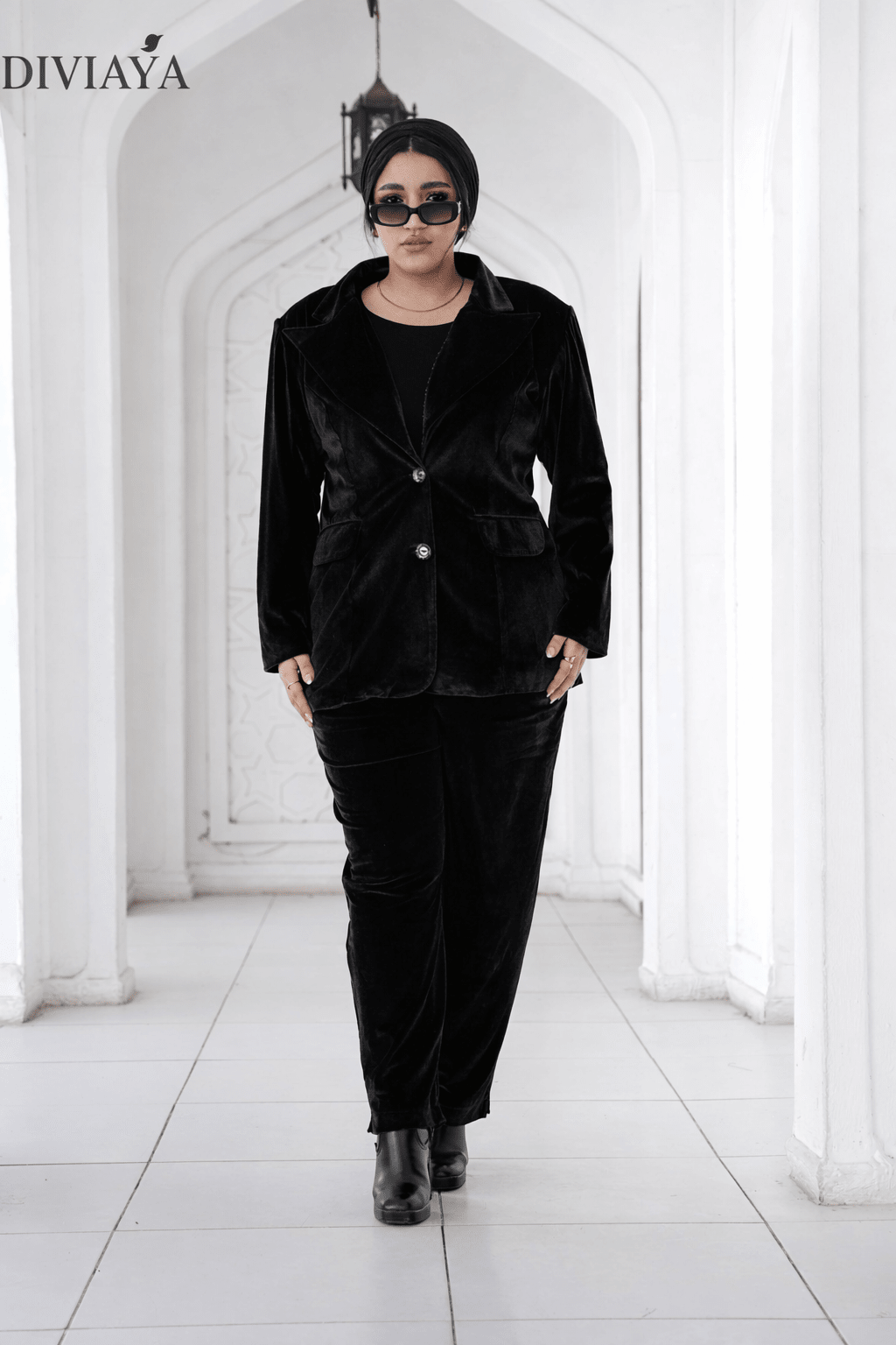 بدلة قطيفة Big Size - Diviaya Fashion