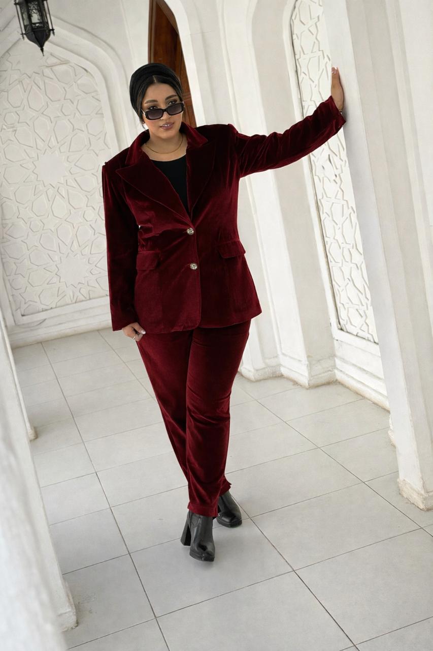 بدلة قطيفة Big Size - Diviaya Fashion