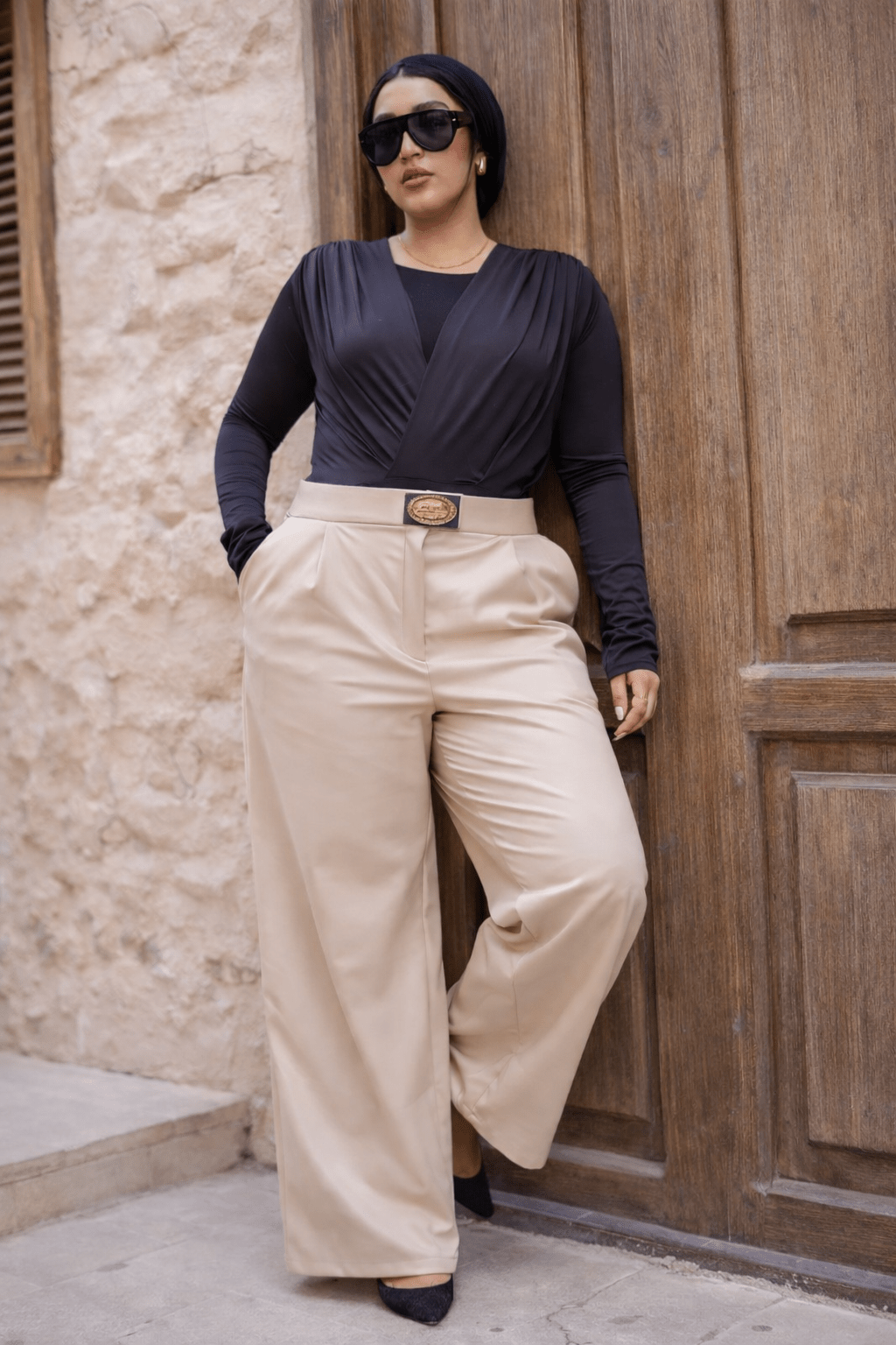 بنطلون جلد - Diviaya Fashion