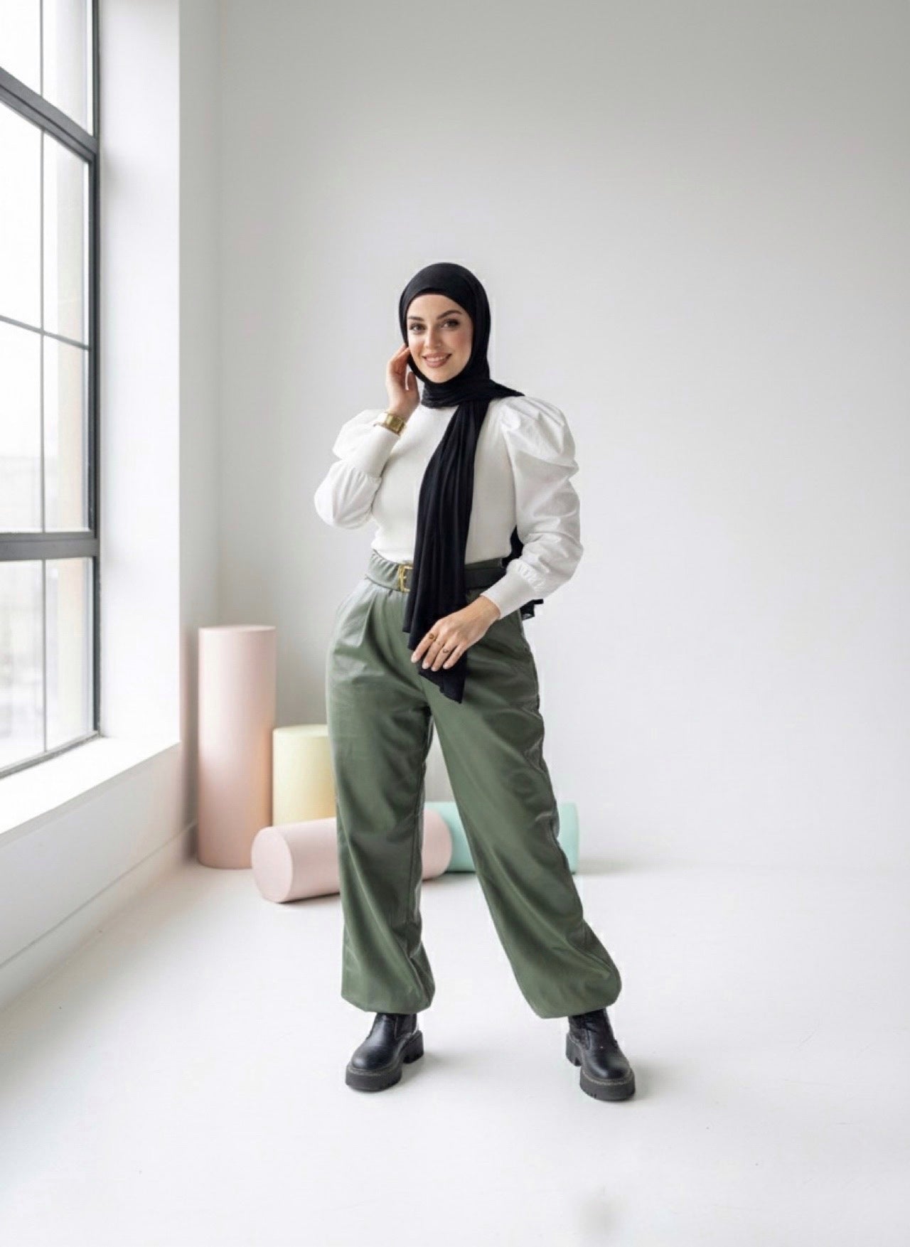 بنطلون جلد - Diviaya Fashion