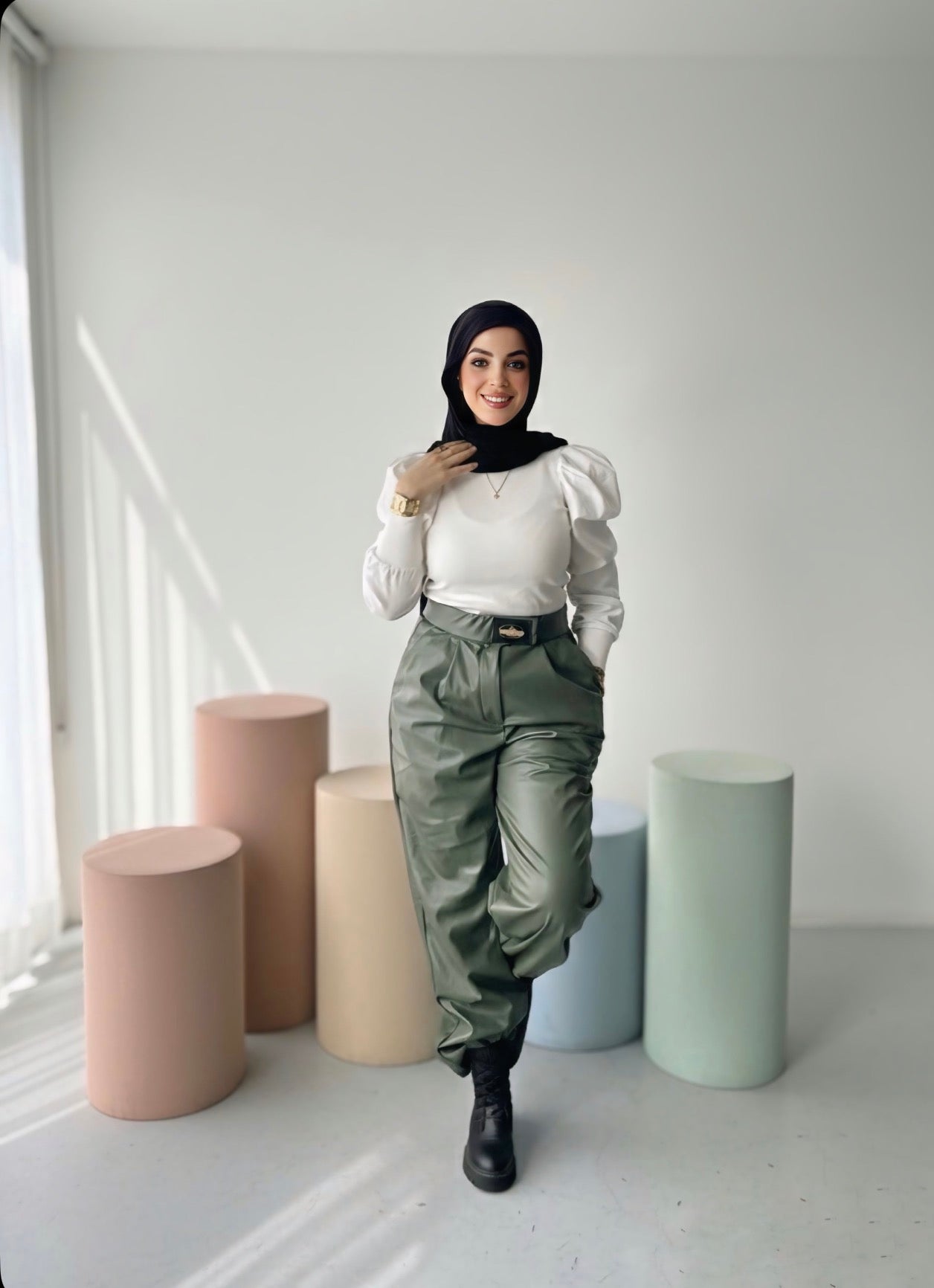 بنطلون جلد - Diviaya Fashion