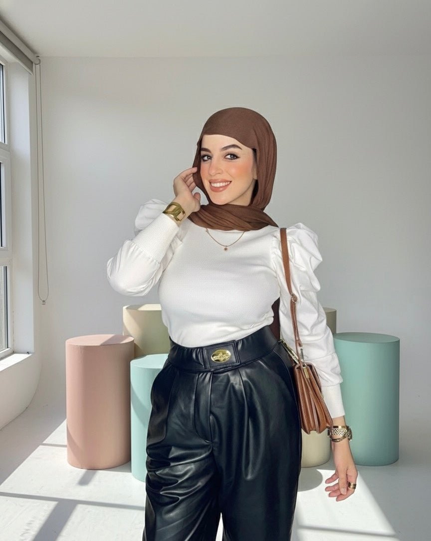 بنطلون جلد - Diviaya Fashion