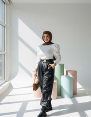 بنطلون جلد - Diviaya Fashion