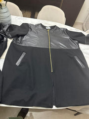 جكيت جلد مع صوف مقاسات كبيرة - Diviaya Fashion