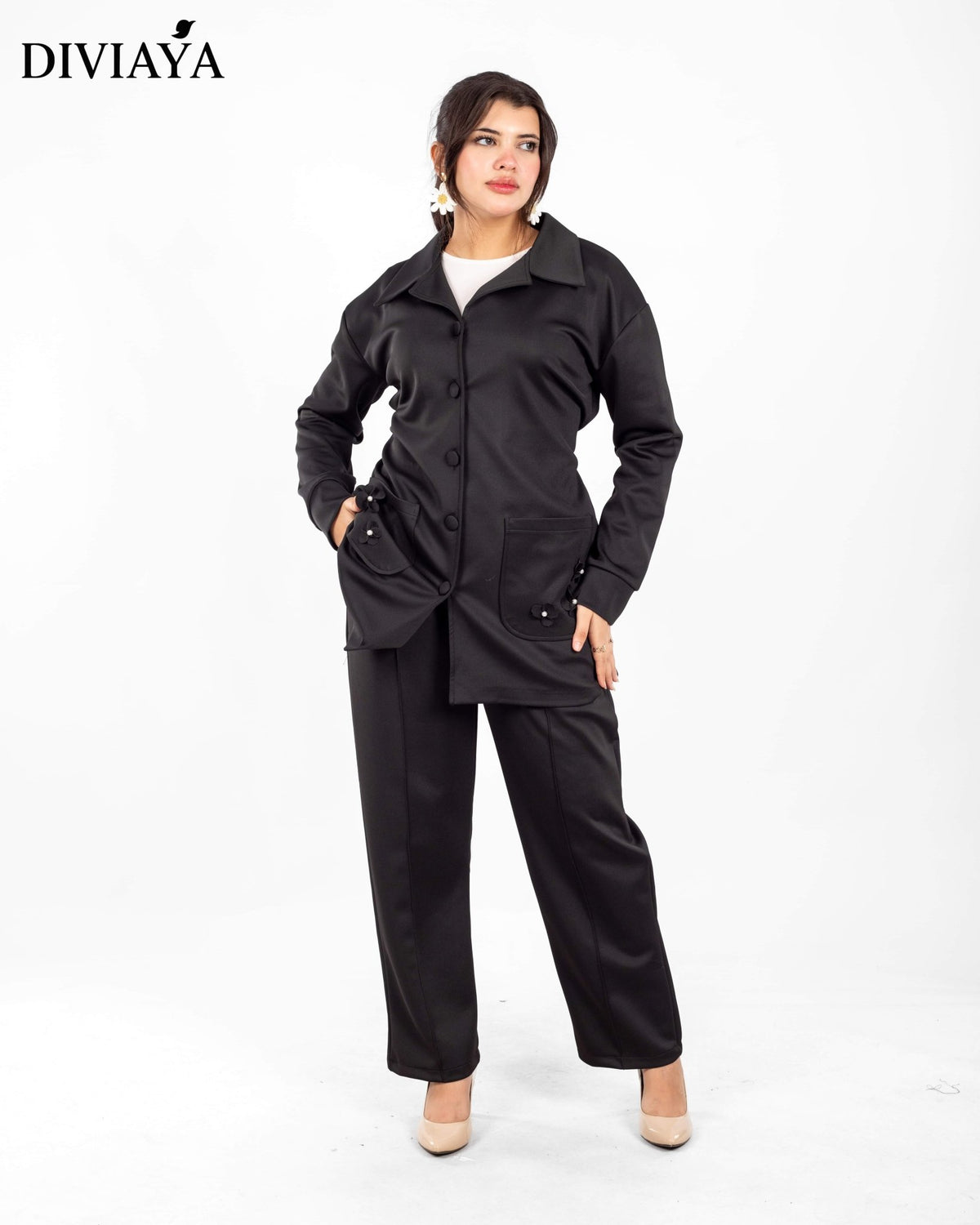 سوت - جاكت طويل - Diviaya Fashion